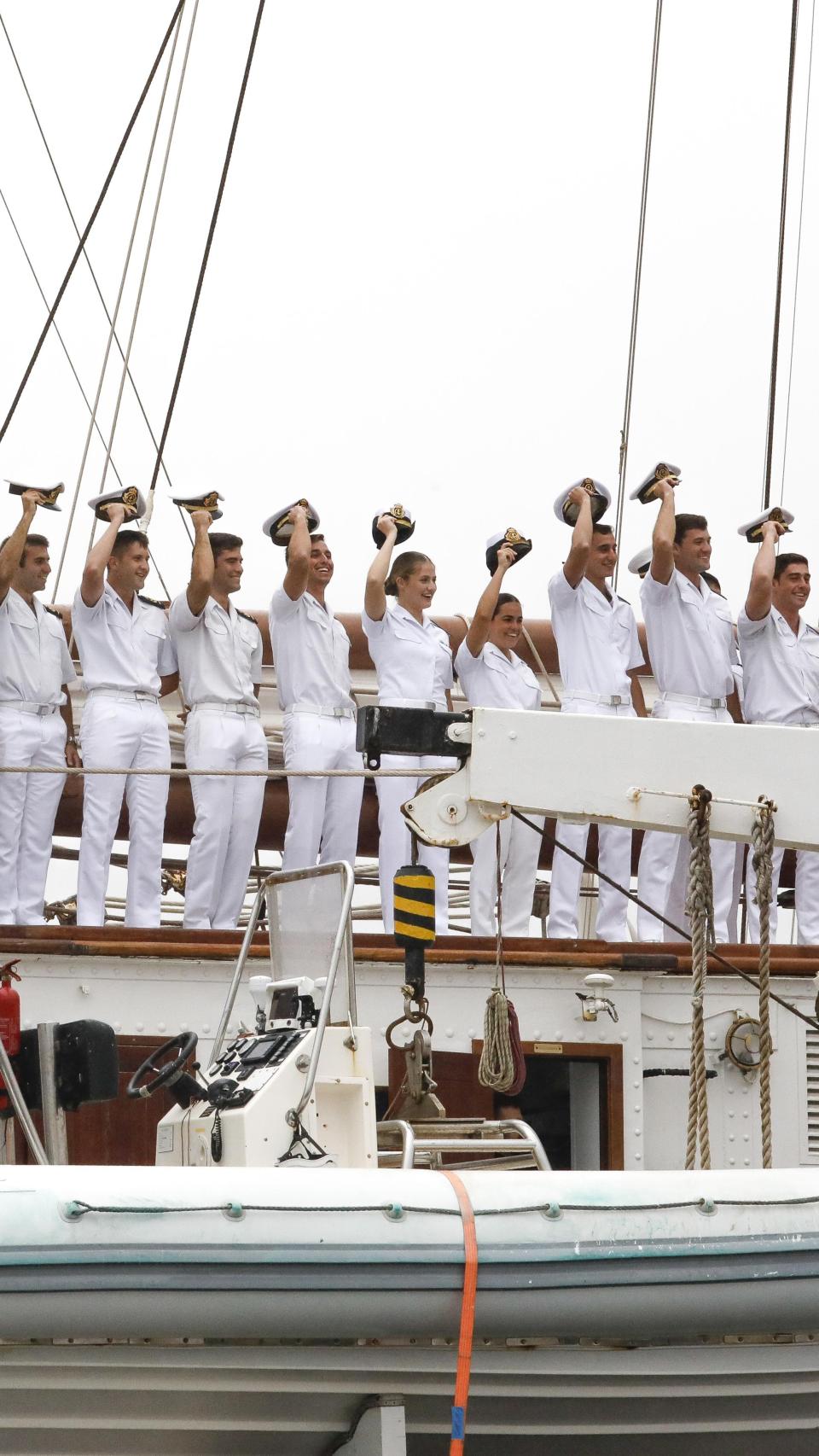 Leonor embarcó en Elcano el pasado mes de enero en Cádiz.