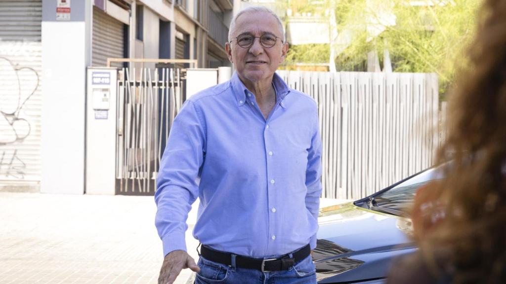 Xavier Sardá, en la despedida de su amigo Toni Cruz.