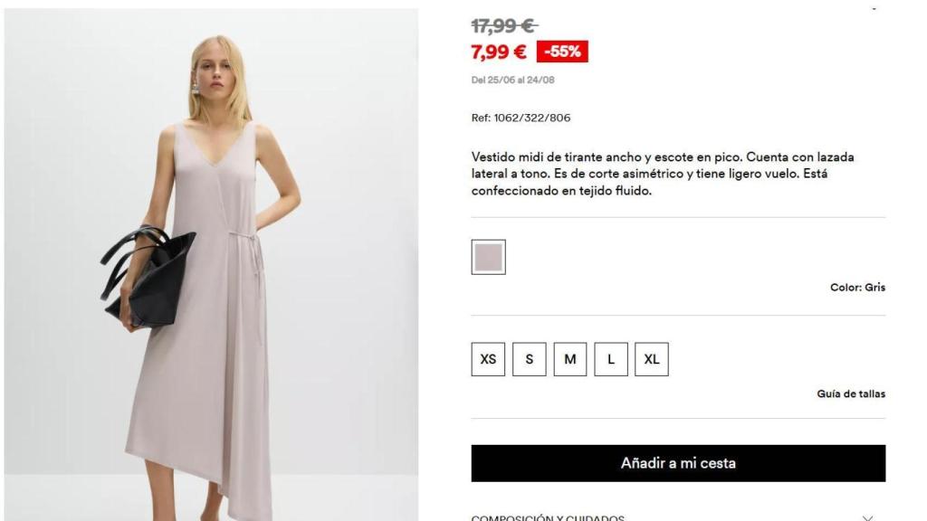 Vestido midi. Ref: 1062/322/806