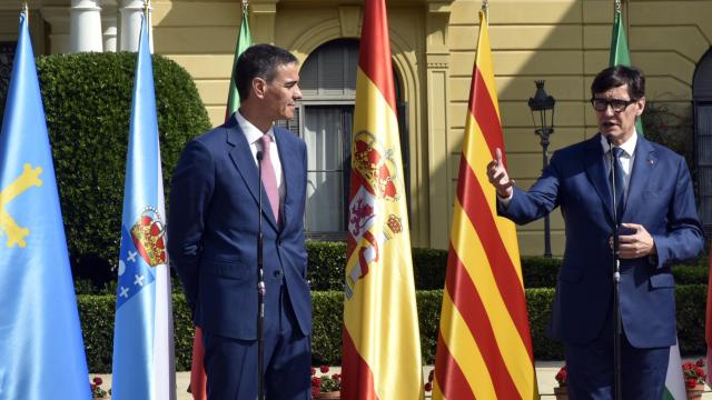 Pedro Sánchez y Salvador Illa el pasado 6 de junio en la Conferencia de Presidentes celebrada en Barcelona.