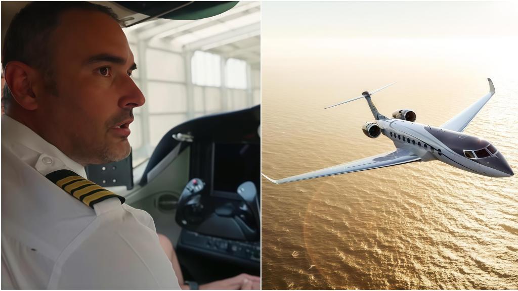 Un piloto de jet privado en el canal de Adrián Sáenz.