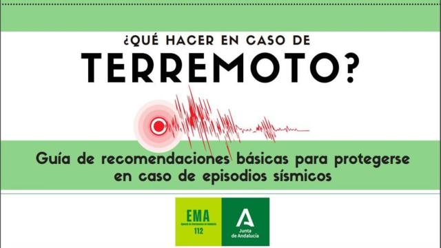 Consejos del 112 Andalucía cuando ocurre un terremoto.
