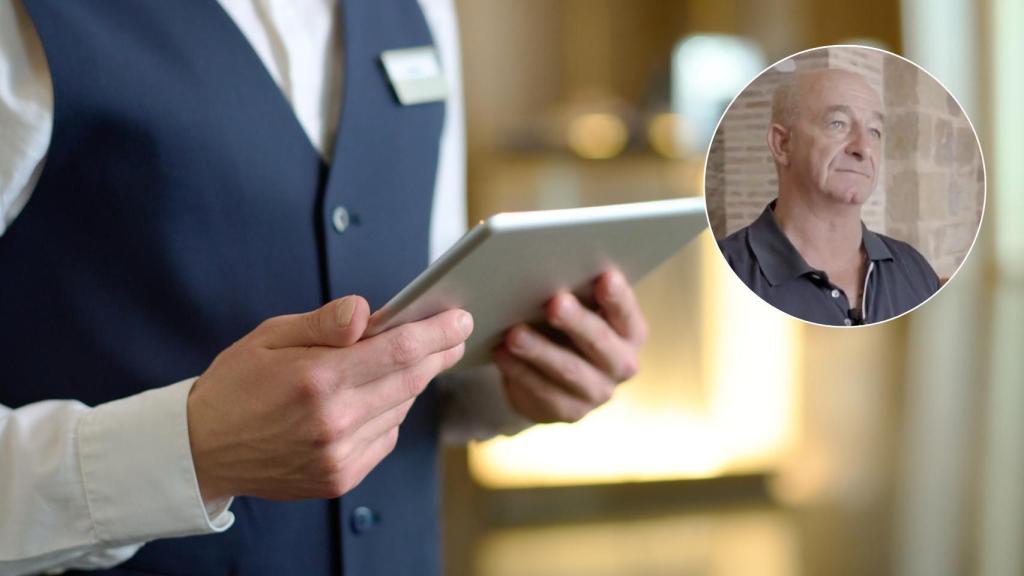 José Vizcarro, propietario de un hostal.