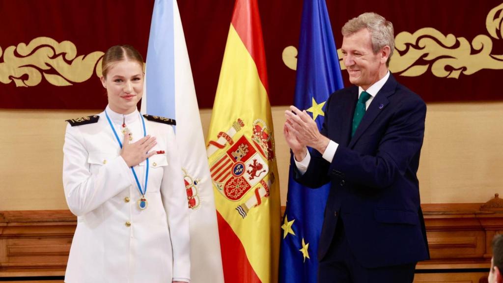 La princesa Leonor recibe en Santiago la Medalla de Galicia.