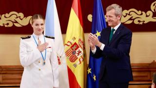 La princesa Leonor recibe en Santiago la Medalla de Galicia.