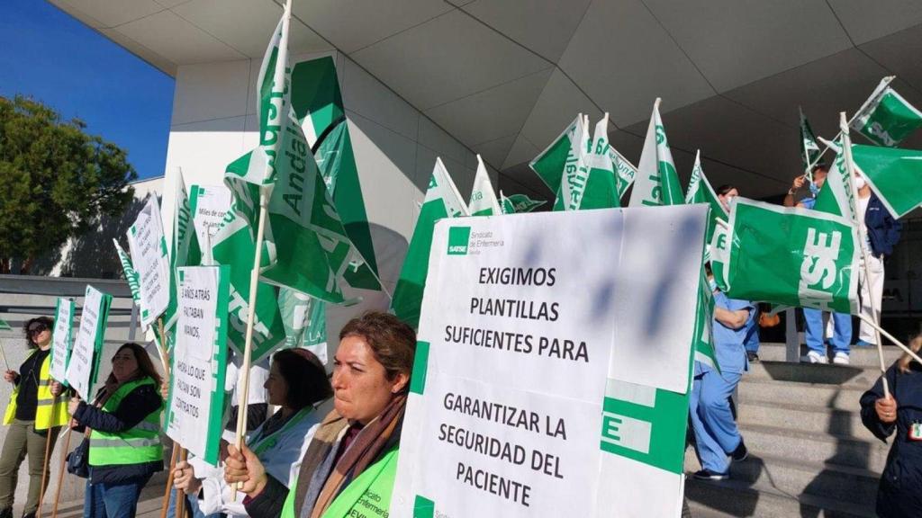 Protesta de SATSE. Imagen de archivo.