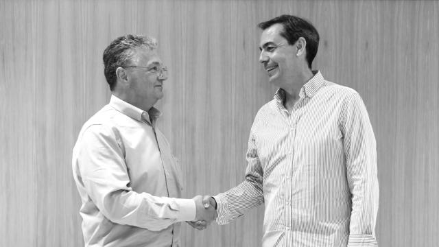 Jacobo Pruschy, CEO de Keldai, Manuel Pérez García, CEO de PhotoIlLike.