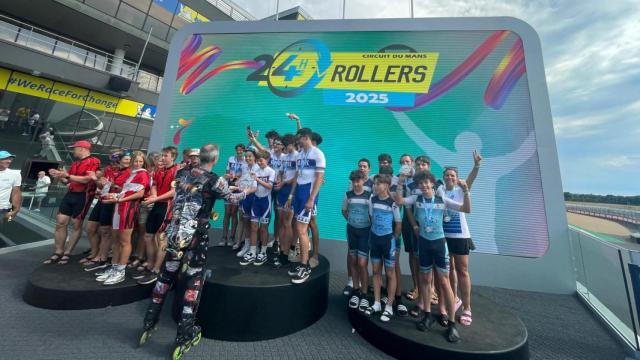 El Rabadeira, de Oleiros, se corona con el tercer puesto de las 24 Horas en patines de Le Mans