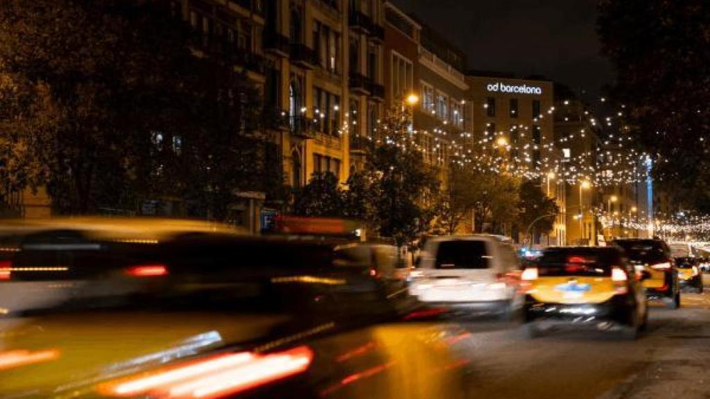 Un atasco en la ciudad de Barcelona.