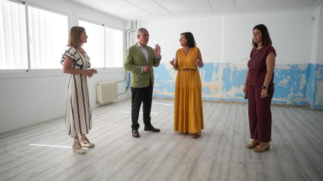 José Luis Sanz en el CEIP Adriano de Pino Montano.