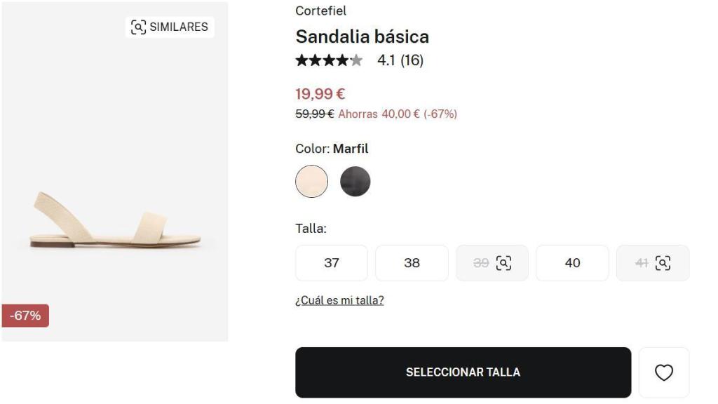 Sandalia básica. Ref. 8179428