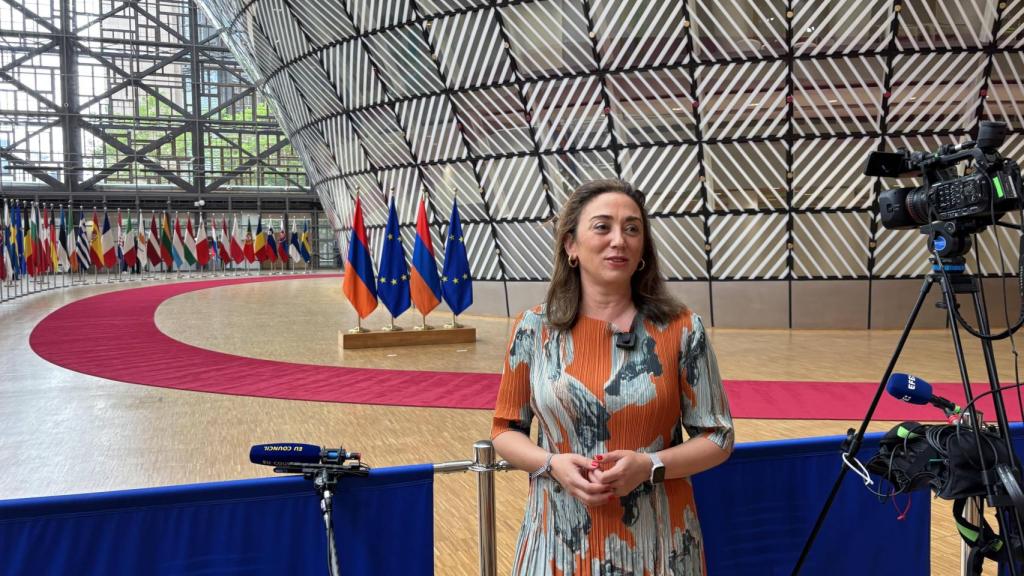 María González Corral en Bruselas