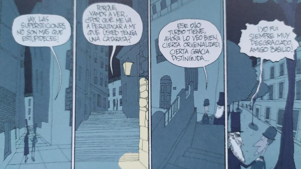 'La torre de los siete jorobados' de Carrere, convertida en estilizada novela gráfica por David Lorenzo.