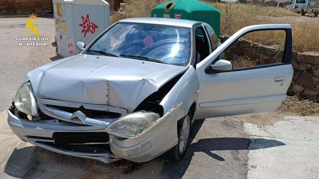 Estado en el que quedó el vehículo después de chocar