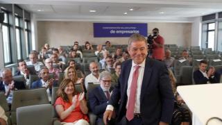 Carlos Magdaleno, aplaudido durante su nombramiento como nuevo presidente de CEOE Valladolid