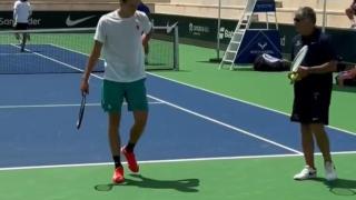 Zverev entrena junto a Toni Nadal.