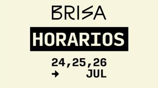 Cartel de los horarios del Brisa Festival 2025.
