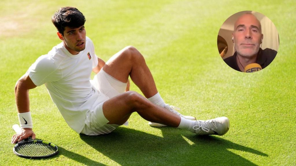 Carlos Alcaraz y Álex Corretja.