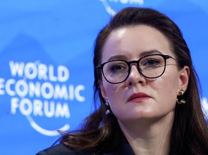 Yulia Anatoliivna Svyrydenko, en el último foro de Davos.