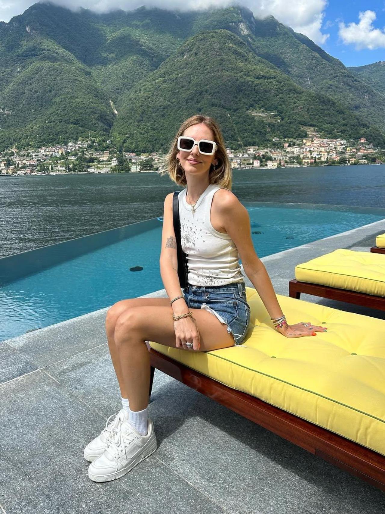 Chiara Ferragni en Villa Matilda.