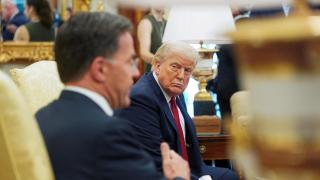 Donald Trump recibe a Mark Rutte, esta tarde, en la Casa Blanca.