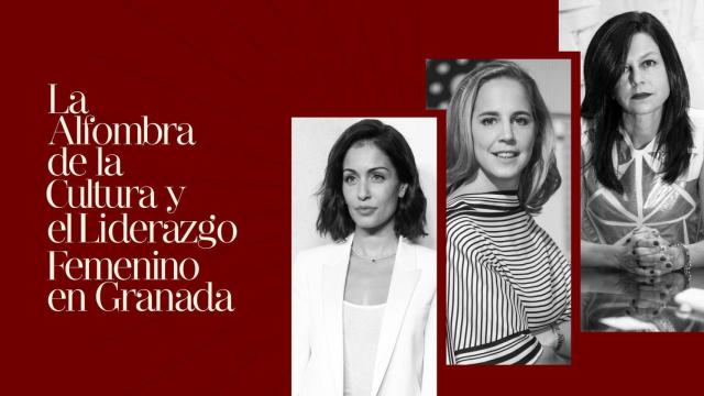 Hiba Abouk, Sheila Loewe y Pilar Dalbat en un fotomontaje de Magas.