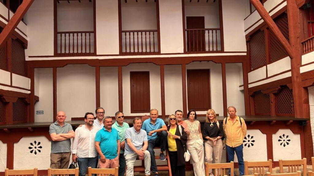 Periodistas del Club Conecta en el Corral de Comedias de Almagro.