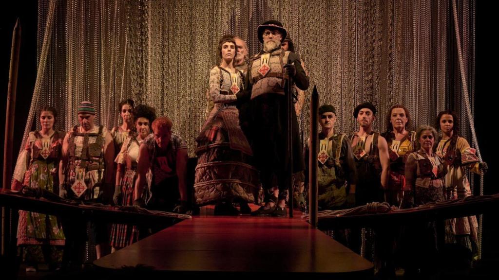 Imagen de la función teatral en el Corral de Comedias.