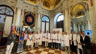 Presentación de la campaña ‘Málaga, unida contra el cáncer’.
