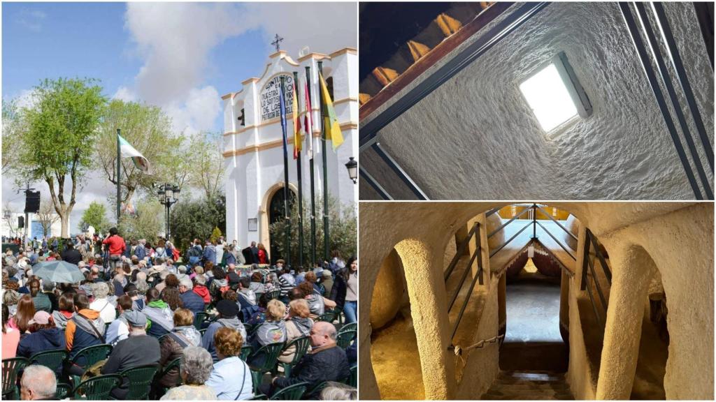 Varios puntos importantes de Tomelloso y sus cuevas.