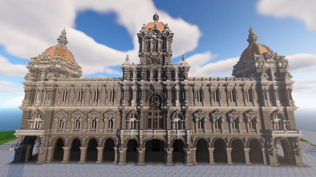 Palacio Maria Pita en Minecraft