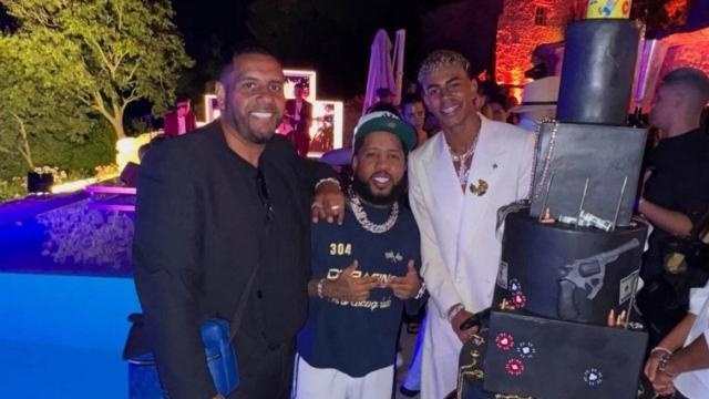 Lamine Yamal, durante su fiesta de 18 cumpleaños.