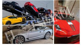 Algunos de los vehículos hallados por los investigadores.