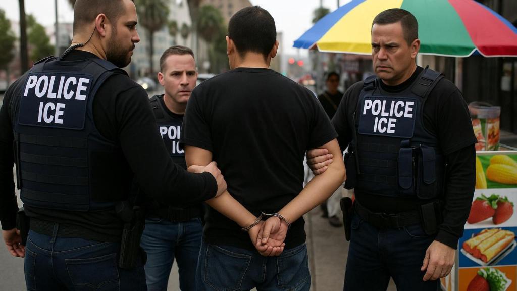 Un vendedor ambulante fue arrestado por ICE en California