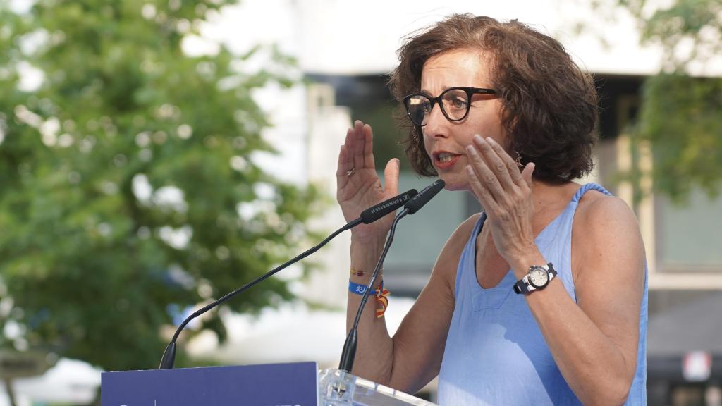 Mercedes Cantalapiedra, en el cierre de campaña del Partido Popular de Castilla y León