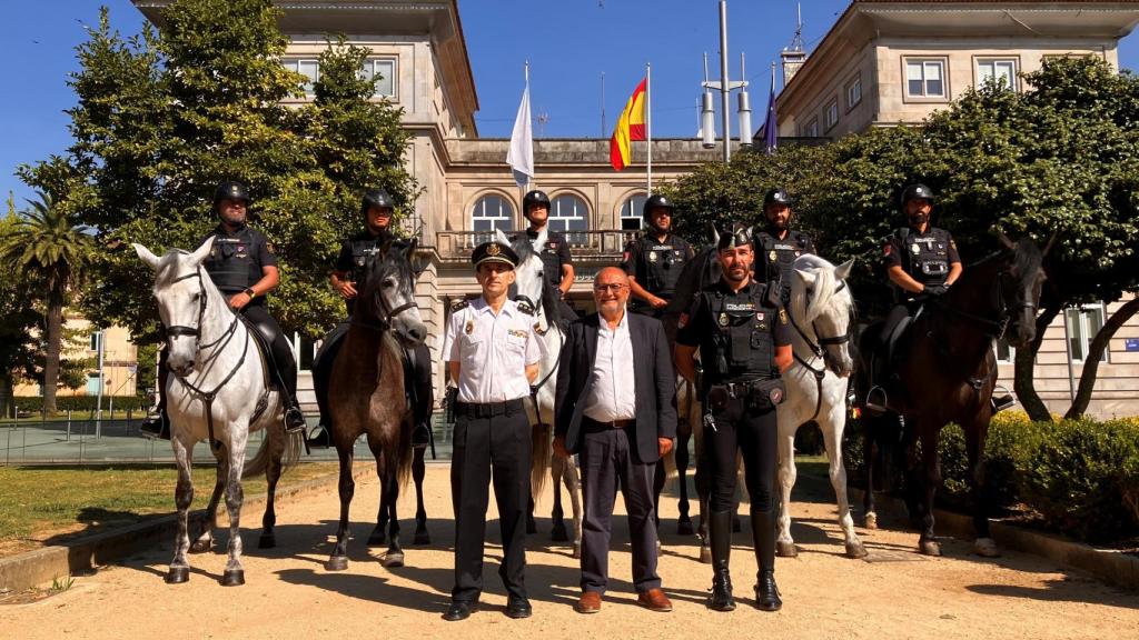 La Unidad de Caballería de la Policía Nacional colaborará en la prevención de incendios en Pontevedra