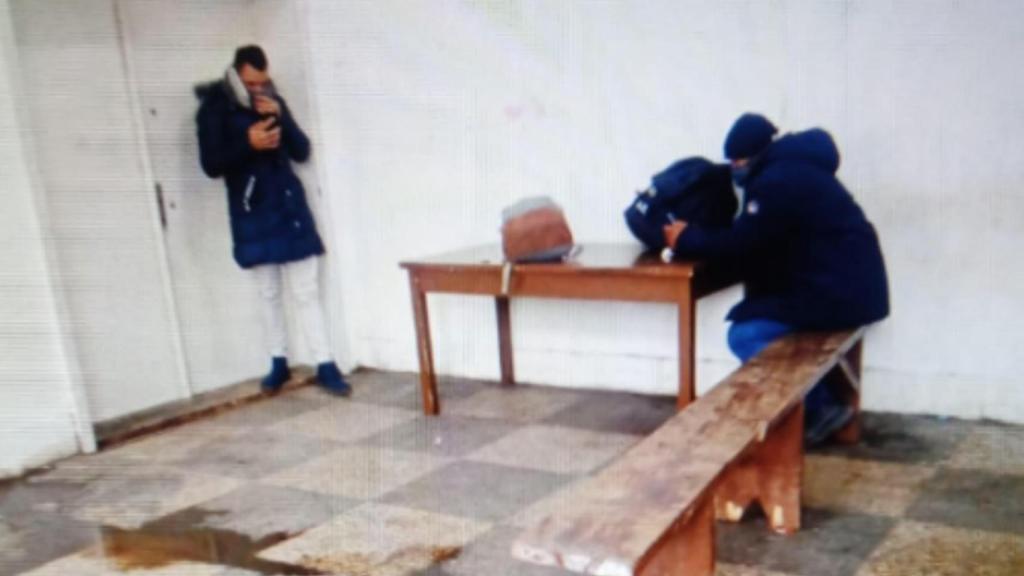 Su celda en Macedonia.