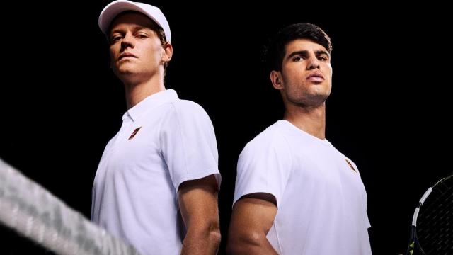 Jannik Sinner y Carlos Alcaraz, en una imagen promocional de Nike