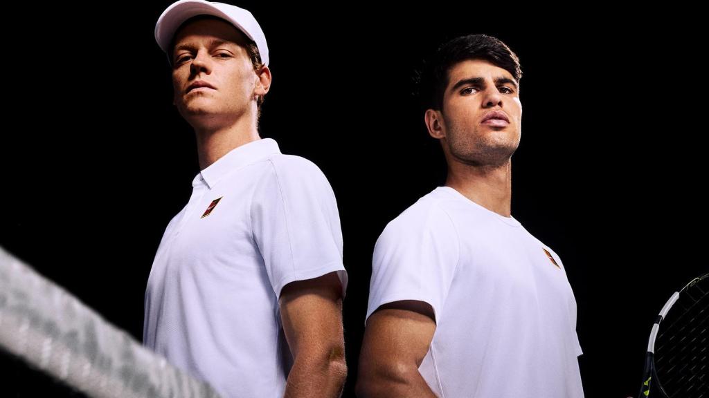 Jannik Sinner y Carlos Alcaraz, en una imagen promocional de Nike