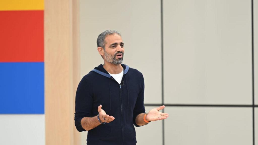 Sameer Samat, Presidente del Ecosistema Android en Google, durante el Google I/O