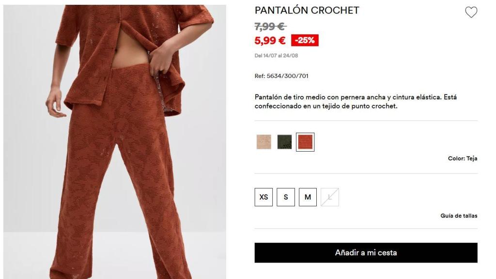 Pantalón crochet. Ref: 5634/300/701