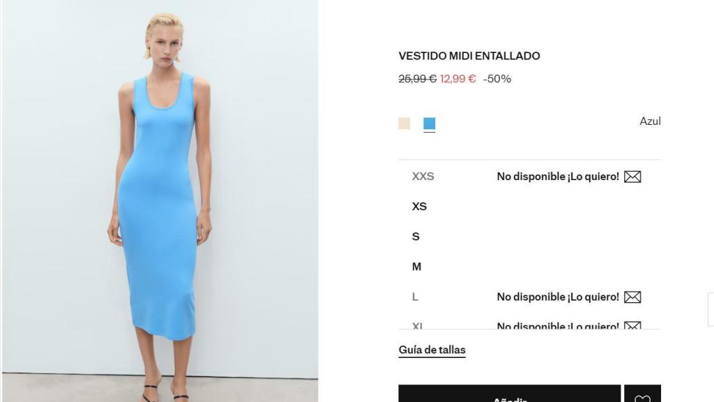 Vestido midi entallado. REF. 17091199