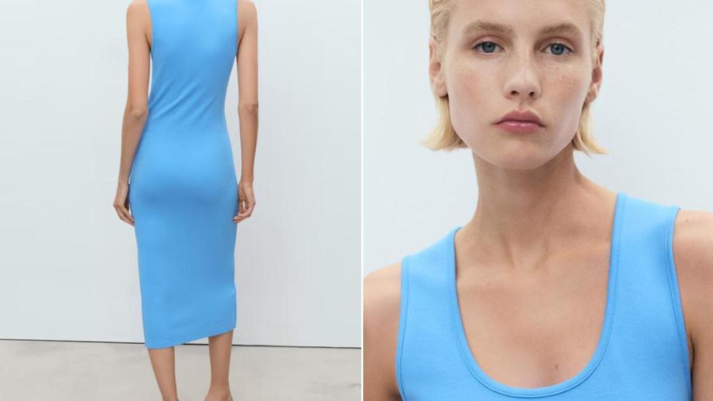 Vestido midi entallado. Ref. 17091199