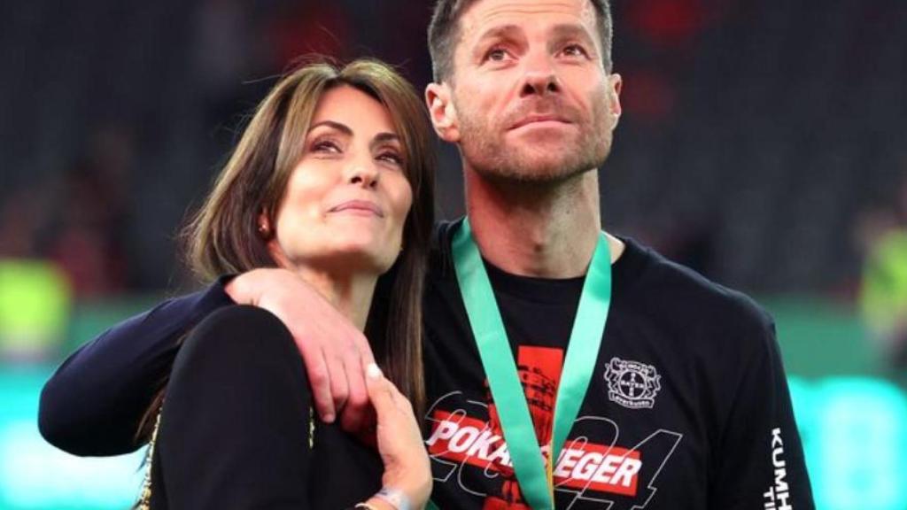 Xabi Alonso y Nagore Aranburu.