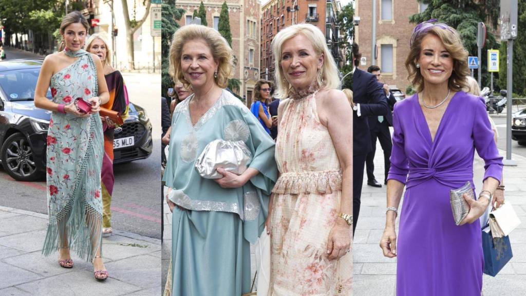 Algunas de las invitadas a la boda de Lucía Ruiz Lafita y Maxi Reiter.