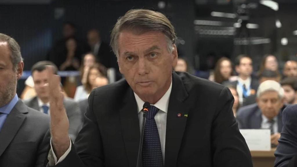 Jair Bolsonaro declara ante el Tribunal Supremo el pasado mes de junio.