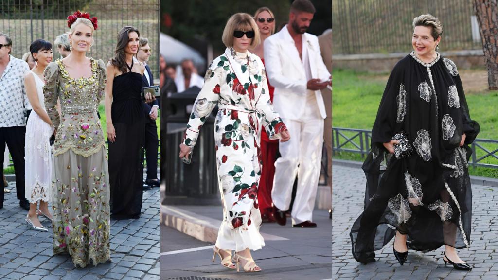 Lady Kitty Spencer, Anna Wintour e Isabella Rossellini.