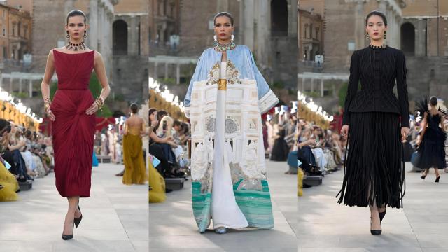 Siluetas del desfile de Alta Moda de Dolce & Gabbana.