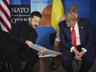 Trump y Zelenski el pasado 25 de junio  en la cumbre de la OTAN celebrada en Países Bajos.