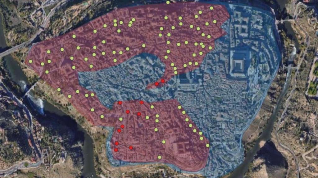 Mapa de los contenedores.